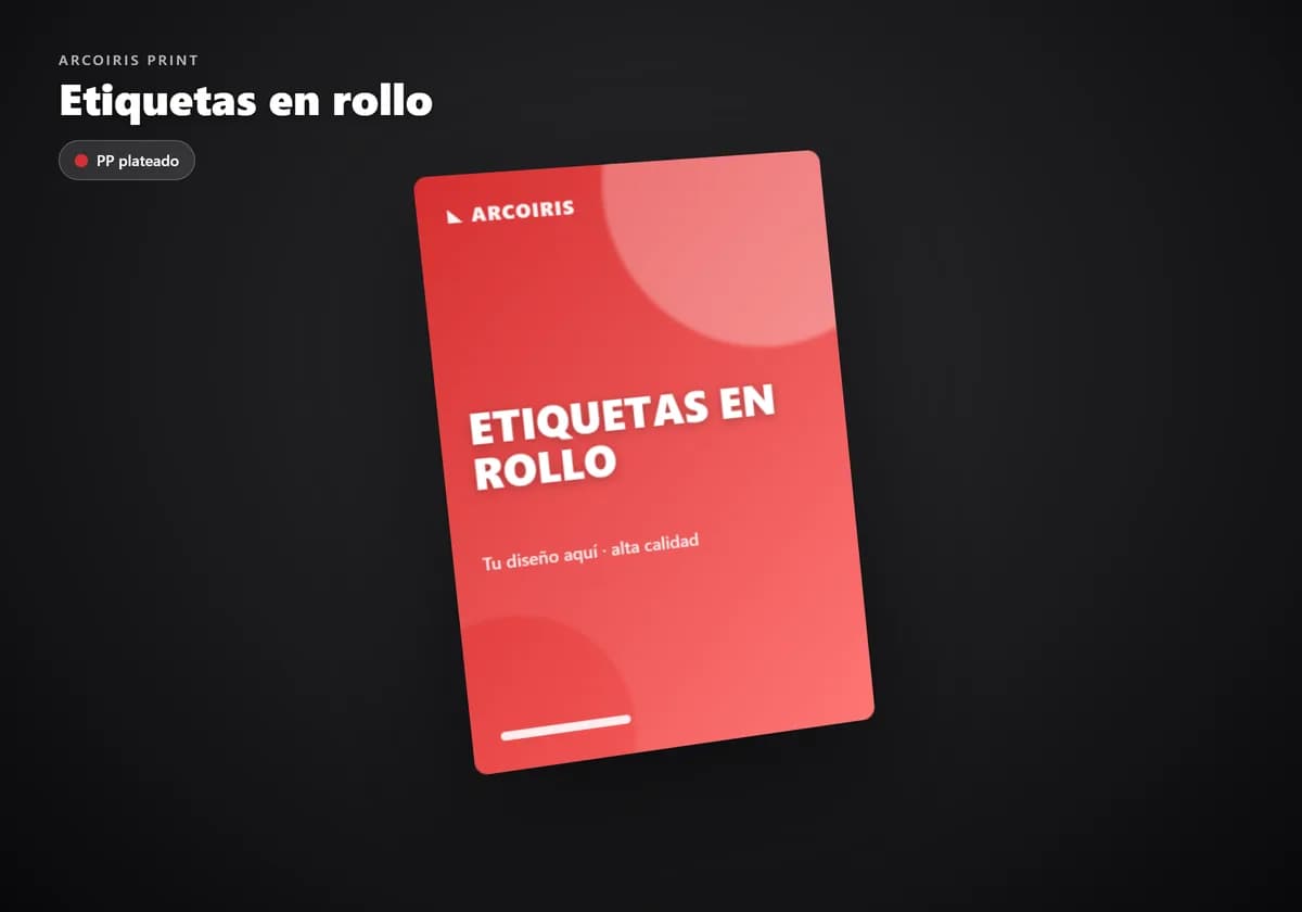 Etiquetas en rollo
