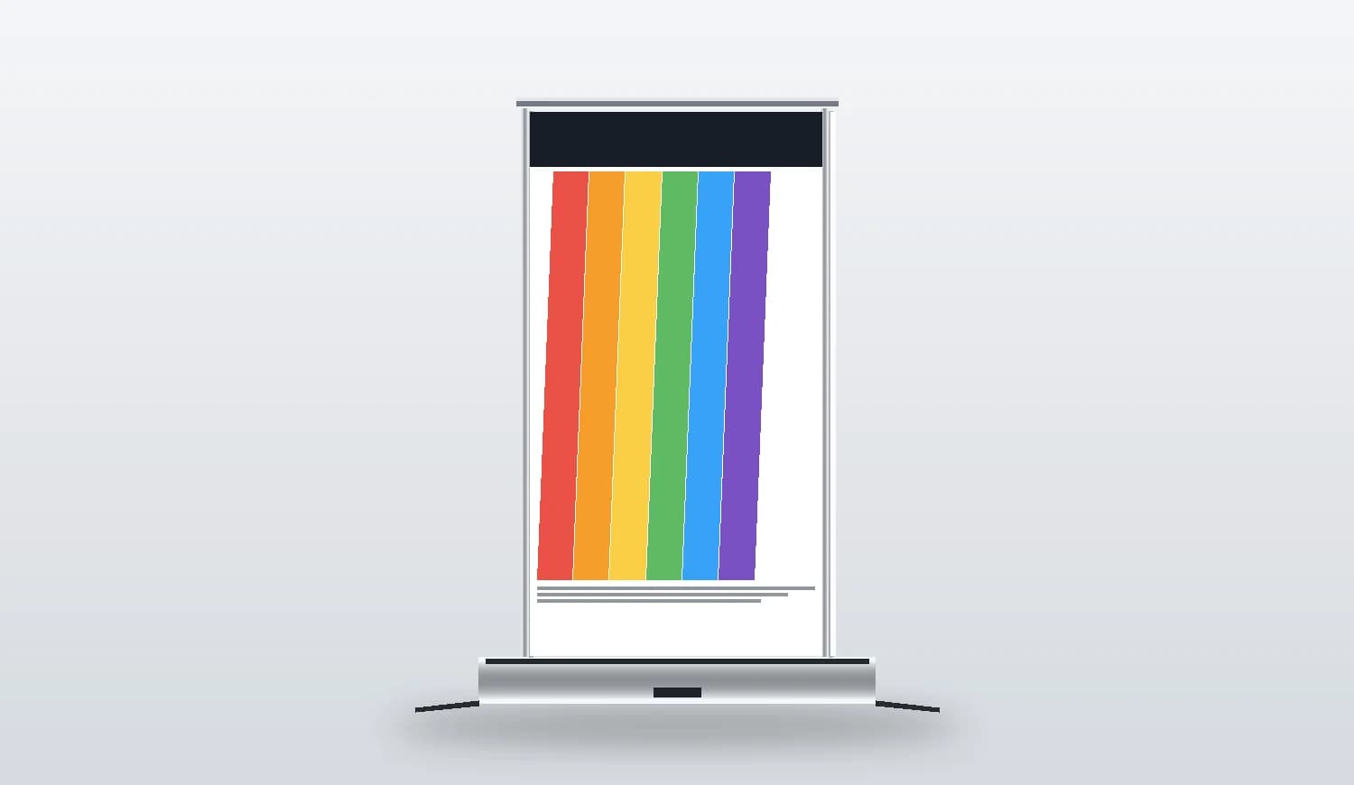 Roll-up outdoor de doble cara