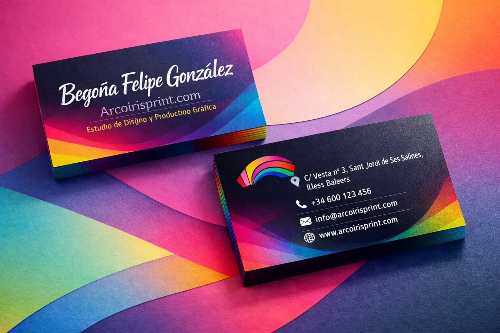 Tarjetas de visita plastificadas