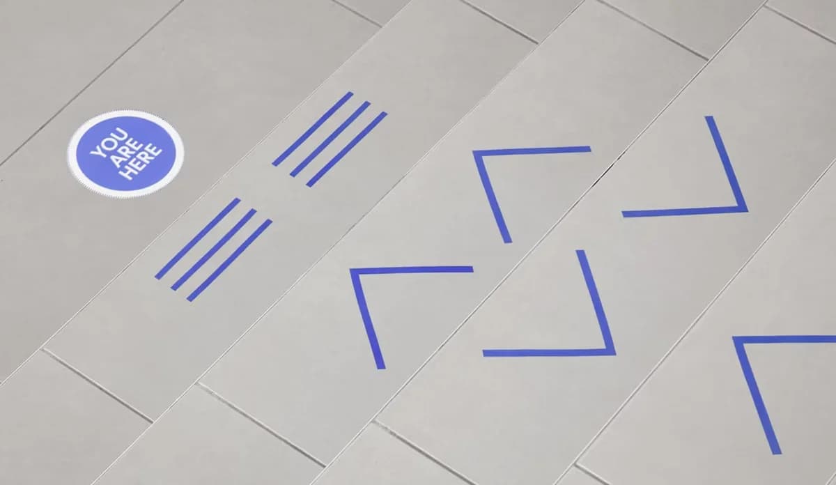 Vinilo publicitario para suelos
